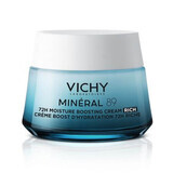 Vichy Mineral 89 Intens hydraterende crème 72u voor de droge huid, 50 ml