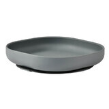 Placca in silicone con ventosa, Mineral Grey, Beaba