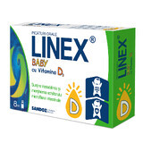 Linex Baby met Vitamine D3 orale druppels, 8 ml, Sandoz