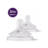 Tettarella Natural Response a flusso medio, 3 mesi+, Philips Avent