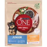 Purina ONE Croquettes pour chiens avec du poulet et du riz, 800 g