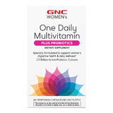 Gnc Women's One Daily Multivitamine Plus Probiotica, Multivitaminencomplex voor vrouwen met Probiotica Lab4, 60 Cps