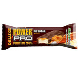 Suikervrije energiereep met 34% proteïne en gezouten karamel Power Pro, 80 g, Nature Tech