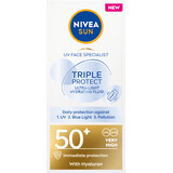 Nivea Sun Fluid Gezichtscrème met SPF50+, 40 ml