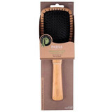 Grande brosse à cheveux en bois, poils en plastique, 1 pièce, Parsa