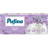 Pufina Toiletpapier lavendel 3 lagen, 8 st