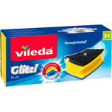 Vileda Éponge à vaisselle glitzi plus, 3 pièces