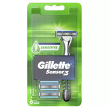 Gillette Sensor3 scheermes met 6 bladen, 1 stuk, P&amp;G