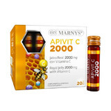 APIVIT C 2000 - Koninginnebrij + Vitamine C - Energie, immuniteit, vermindering van vermoeidheid - 20 ampullen