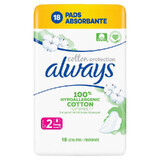 Always Naturals Duo absorberend maandverband, maat 2, 18 stuks, P&amp;G