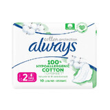 Serviettes hygiéniques Always Naturals, taille 2, 10 pièces, P&G