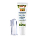 Dentifrice et dé à coudre en silicone pour bébé, 4+, 20 g, Nuby