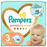 Premium Care Windeln, Nr. 3, 6-10 kg, 78 Stück, Pampers