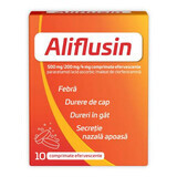 Aliflusin, 500 mg/200 mg/4 mg, 10 comprimés effervescents, Natur Produkt Pharma