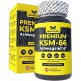 Ashwagandha Wortel Extract KSM-66 Premium, 60 veganistische capsules, Boost4Life