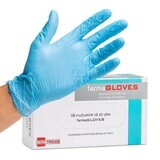 Guanti in Nitrile Senza Polvere Blu XS x100 pz FarmaGloves