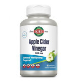 Vinaigre de cidre de pomme Kal, 500 mg, 60 comprimés à croquer, Secom