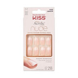 Acrylnagels van Salon, Kasjmier Medium Squoval, Kiss