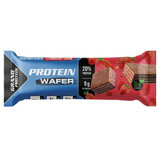 Gaufrette protéinée sucrée à la stévia et aromatisée à la fraise, 46 g, Grand Protein