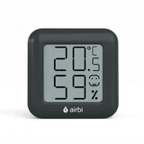 Digitale kamerthermometer en hygrometer, zwart, Airbi