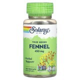 Fenouil (Fennel) 450mg Solaray, 100 gélules, Secom