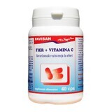 Fer + Vitamine C, 40 gélules, Favisan