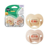 Ciucci ortodontici Anytime, 0 - 6 mesi, Beige, 2 pezzi, Tommee Tippee