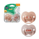 Ciucci ortodontici Anytime, 6 - 18 mesi, Beige, 2 pezzi, Tommee Tippee