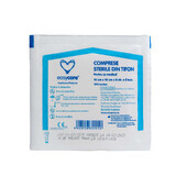 Compresse di garza piegate sterili, 10 x 10 cm, 8 pieghe x 5/busta, Easycare