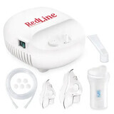 RedLine NB-230C aërosolapparaat, masker voor kinderen en volwassenen, vernevelbeker, 4 micron deeltjes, inhalatievernevelaar met compressor