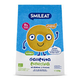 Organic spelt wheat and apple circle biscuits, +6 months, 220 g, Smileat