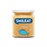 Bio-Gemüsepüree mit Seehecht und Olivenöl, +6 Monate, 230 g, Smileat