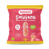 Smilitos Bio-Puffs mit Olivenöl, Banane und Erdbeere, +6 Monate, 25 g, Smileat