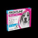 Frontline Tri-Act M spot-on oplossing voor honden 10-20 kg, 3 pipetten, Frontline