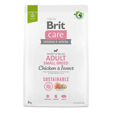 Dry food with chicken and insects for Small Breed dogs, 3 Kg, Brit