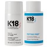 Peptide Prep Ph Onderhoudsshampoo Pakket, 250 ml + Leave In Haarherstellend Masker, 50 ml, K18
