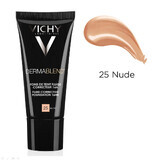 Vichy DermaBlend Fond de ten corector cu acoperire 16 ore, Nuanța 25 Nude, 30 ml