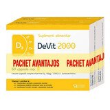 Pachet DeVit 2000, 60 capsule + 60 capsule, Pharma Brands