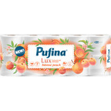 Pufina Pfirsich Toilettenpapier 3lagig, 10 Stück