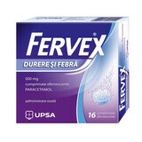 Fervex Pijn en Koorts, 500 mg, 16 bruistabletten, Upsa