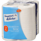 Saugstark &amp; Sicher Keukendoek 2 lagen, 4 stuks