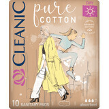 Assorbenti Cleanic in puro cotone, 10 pz