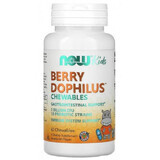 Berry Dophilus 2 miljard CFU x 60 kauwtabletten, Now Foods 