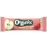 Barre d'avoine complète biologique avec pommes et framboises, + 12 mois, 23 g, Organix