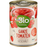 DmBio Hele gepelde tomaten, 400 g