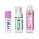 Kit Reisegröße Thermalwasser 50 ml + Micellarwasser 100 ml + Reinigungsschaum 100 ml, Synergy Therm