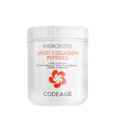 Codeage Gehydrolyseerd Multi Collageen - 5 soorten collageenpeptiden, gehydrolyseerd collageen uit 5 peptidenbronnen, smaakloos, 567 g, GNC