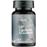 Caféine + Taurine, 680mg, 60cps, Adams Vision