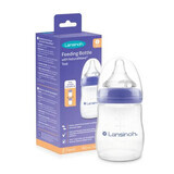 Biberon cu tetina S NaturalWave, +1 luna, 160 ml, Lansinoh