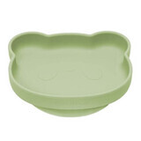 The Little Bear silicone plate with suction cup, 6 months+, Raw Green, Appekids